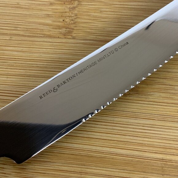 Reed & Barton Duchess Of Marlborough 4 Steak Knives 18-10 Stainless Steel - Picture 6 of 6